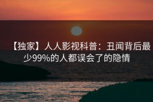 【独家】人人影视科普：丑闻背后最少99%的人都误会了的隐情